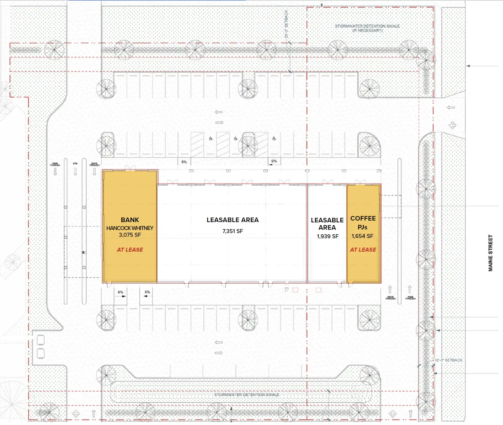 Inline adjacent to Coffee - New Construction Strip Center - Jefferson Plaza