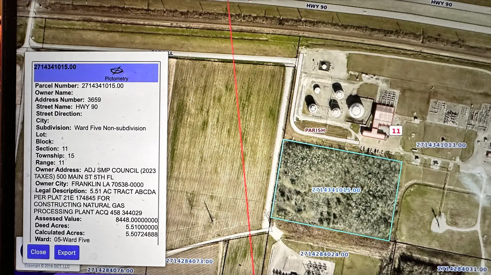 5.5 Acres Fenced Land