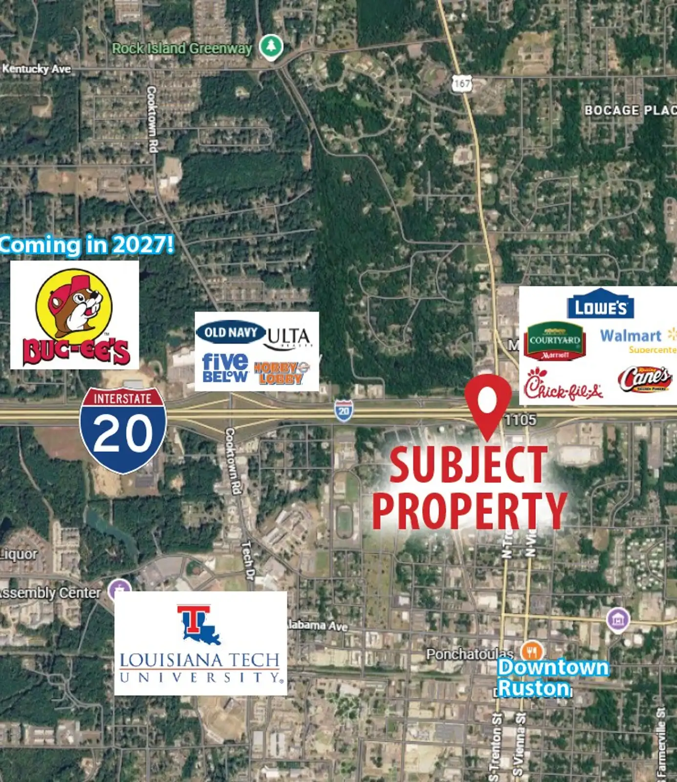 Prime Retail Corner in Ruston For Sale