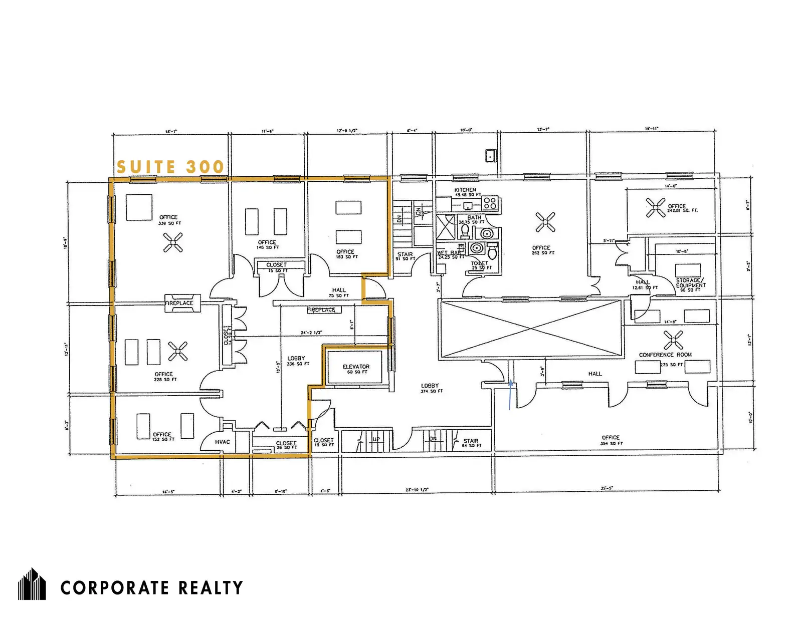 Suite 300 - Warehouse District Office for Lease
