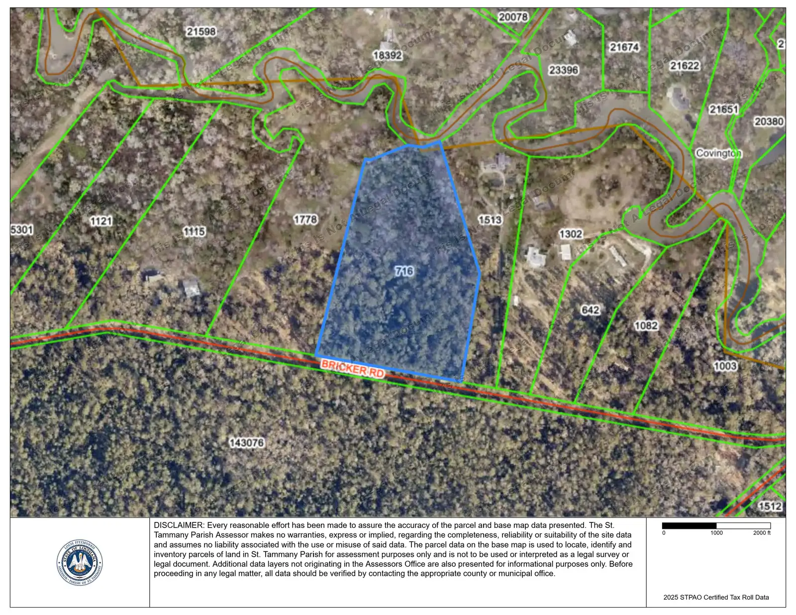 12.97 ACRES ON THE TCHEFUNCTE RIVER