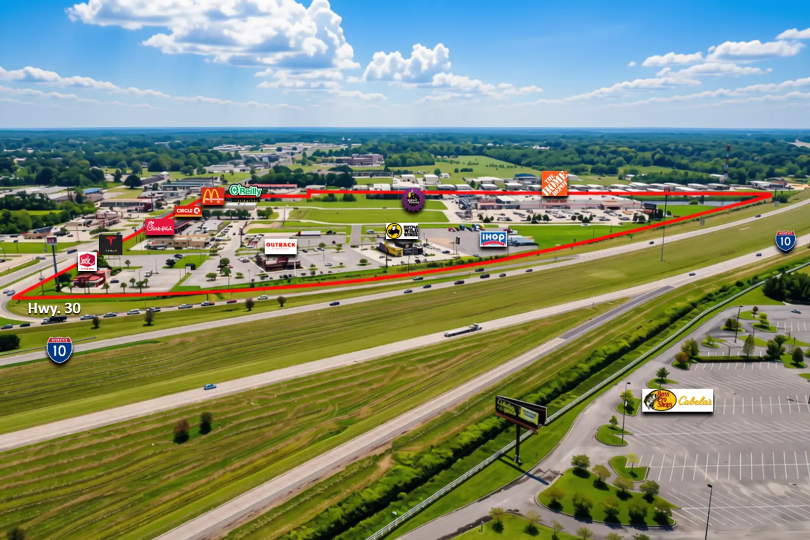 Cajun Crossroads Development on Hwy. 30