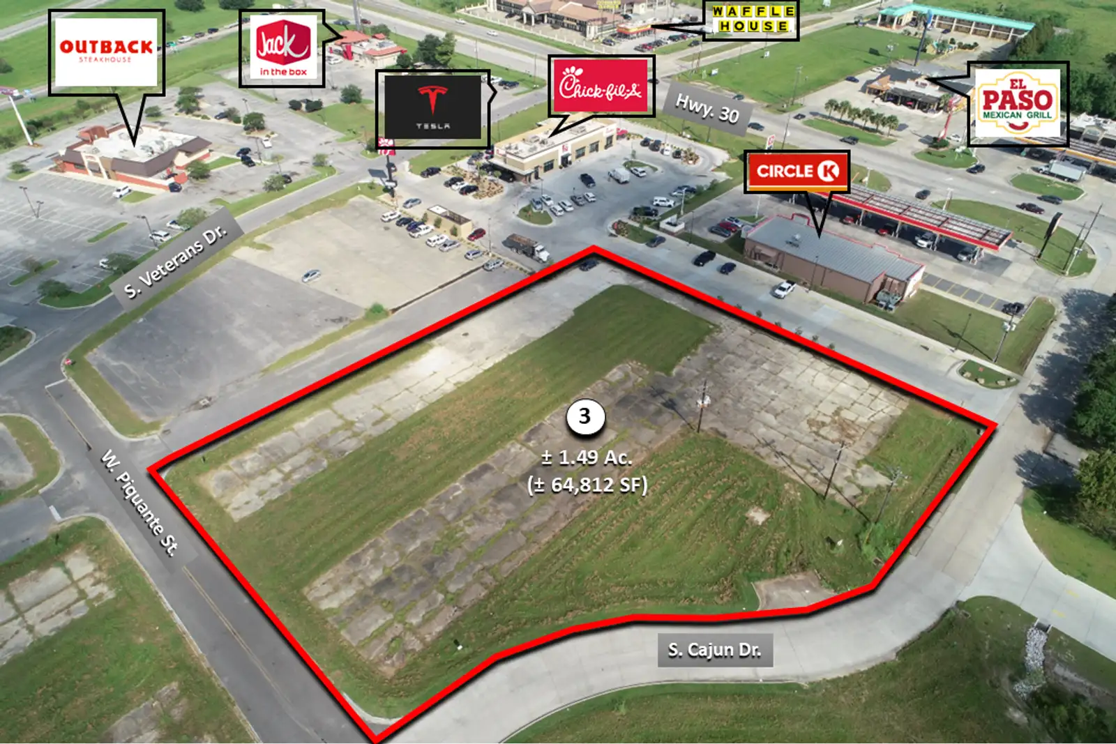 Lot 3 - Cajun Crossroads Development on Hwy. 30