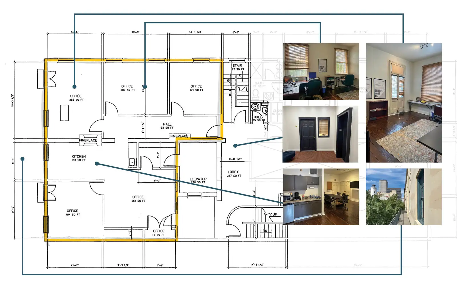 Suite 200 - Warehouse District Office for Lease
