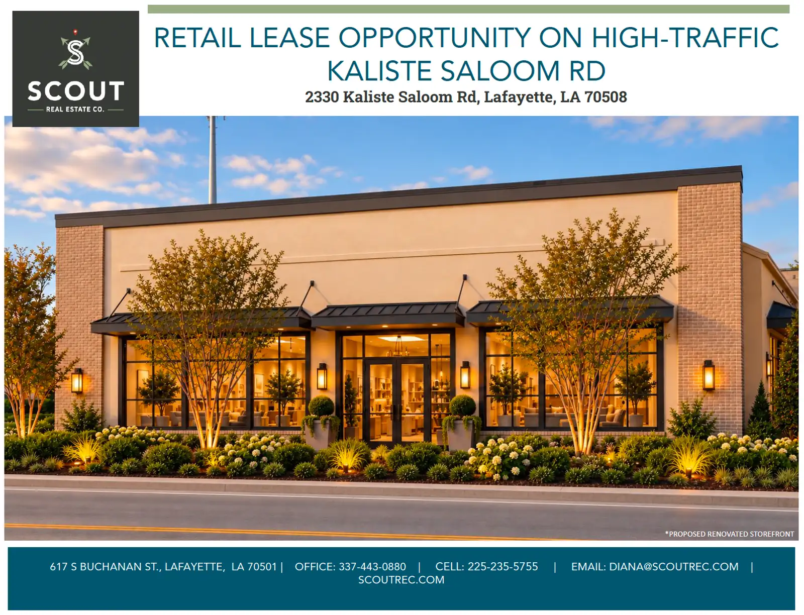 RETAIL LEASE OPPORTUNITY ON HIGH-TRAFFIC KALISTE SALOOM RD