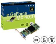 EVGA e-GeForce MX4000 64MB DDR TV-Out Graphics Card