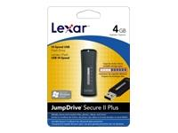 Lexar Media JumpDrive Secure II Plus 4GB USB Flash Drive