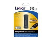 Lexar Media JumpDrive Secure II Plus 512MB USB Flash Drive