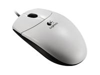 Logitech 3Button Optical USB White Mice