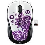 Logitech M325 Purple Swirls Wireless Mice