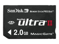 SanDisk Ultra II Memory Stick Pro Duo Mobile 2GB Flash Memory Card