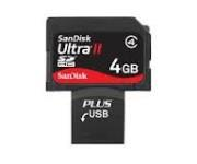 SanDisk Ultra II SDHC Plus 4GB Flash Memory Card