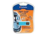 Verbatim TUFF-CLIP 4GB USB Flash Drive