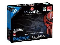 VisionTek Radeon 2600XT 512MB AGP 8x Graphics Card
