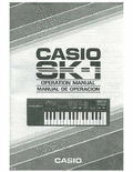 Download documentation for Casio  SK-1