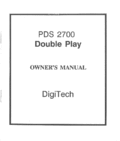 Download documentation for DigiTech Double Play PDS 2700