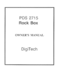 Download documentation for DigiTech Rock Box PDS 2715
