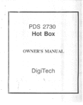 Download documentation for DigiTech Hot Box PDS 2730