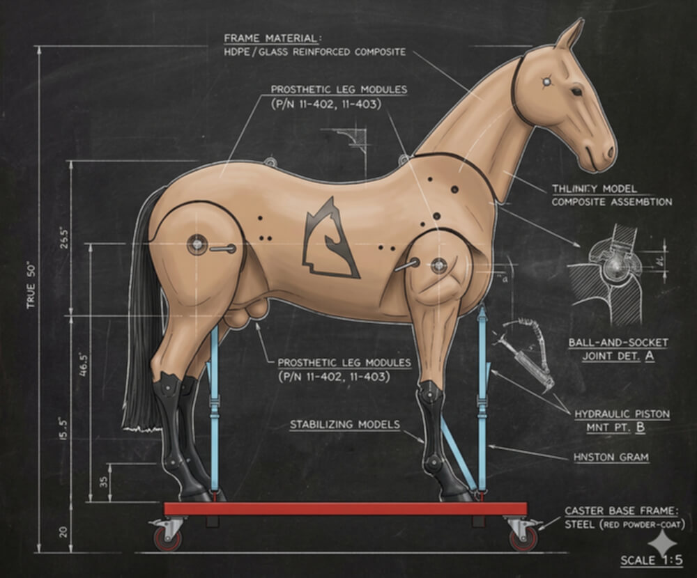 Realistic Horse Mannequin