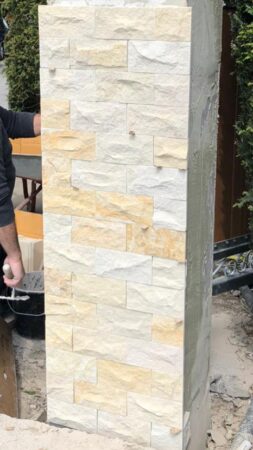 DORA Fassadenverkleidung Verblender Riemchen Klinker Sandstein