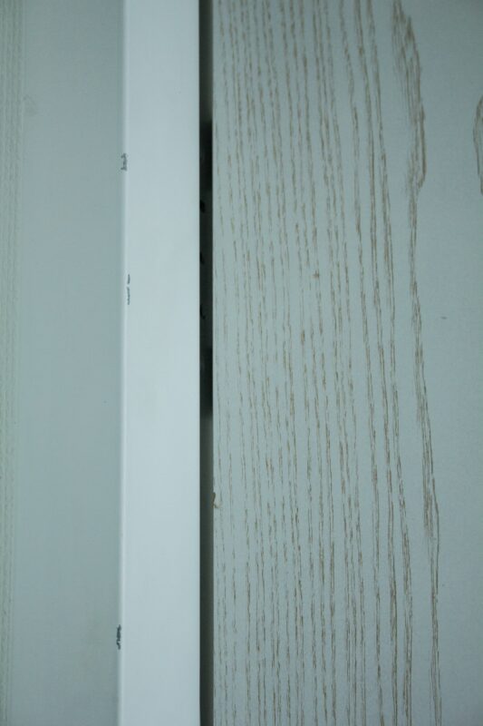 Tür Holzoptik DIN R, 81cm