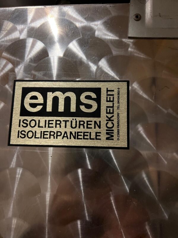 EMS Isoliertür Kühlraum Edelstahl Kühlraumschiebetür