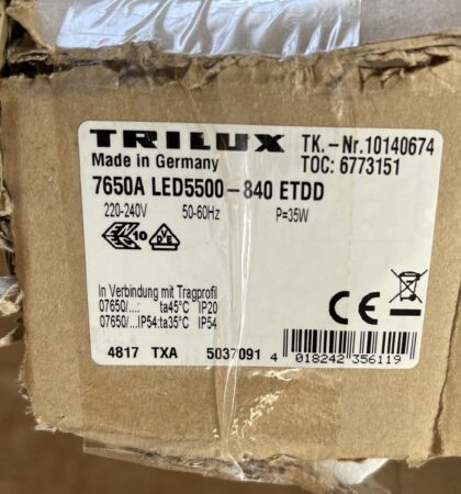 Trilux LED-Geräteträger 7650A LED 5500 840 ET