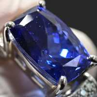 タンザナイト　ダイヤモンド　リング　Pt950 11号 タンザナイト ダイヤモンドリング TA 1.71ct D 0.11ct Pt950 日独宝石