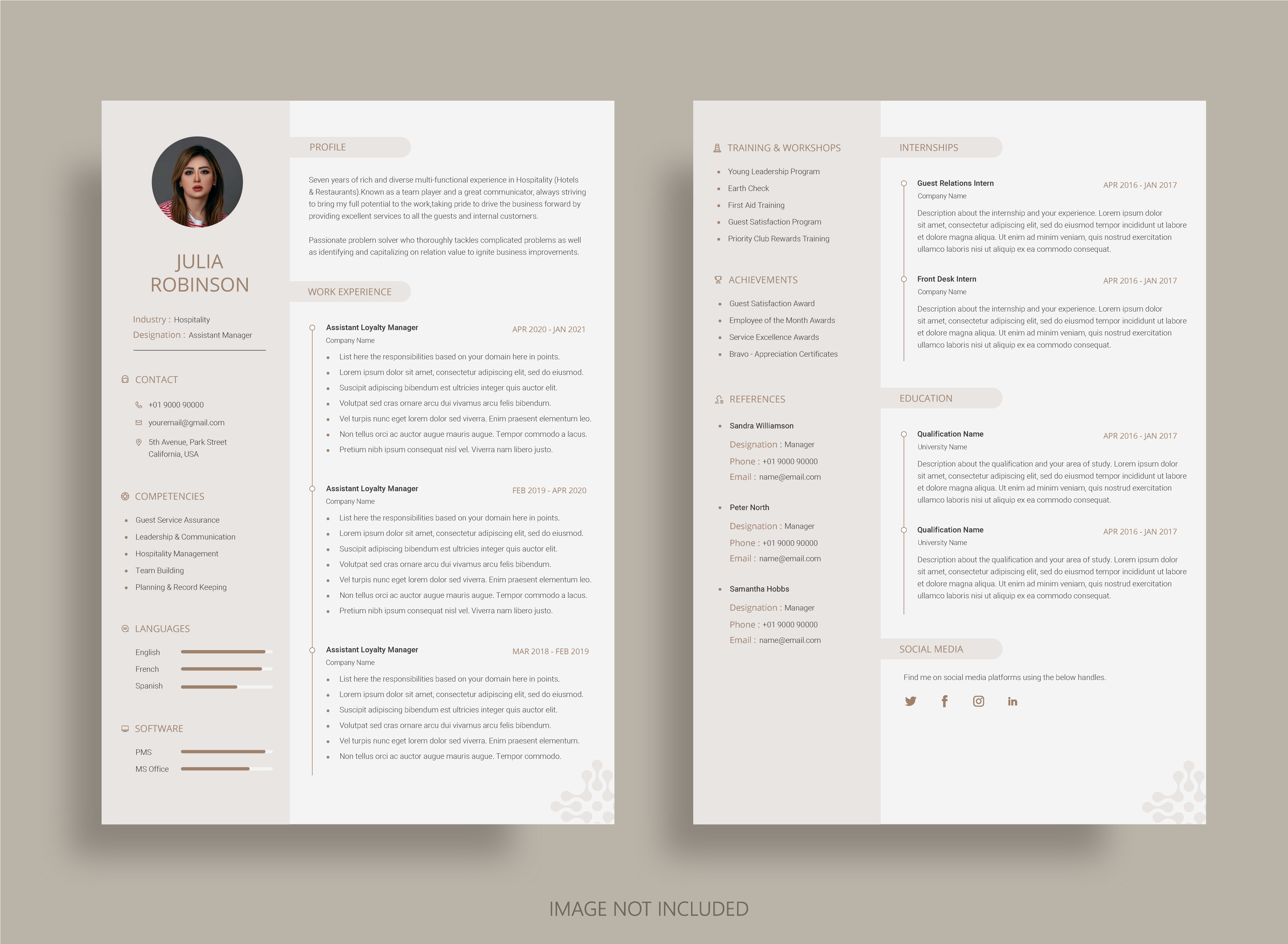 two page resume