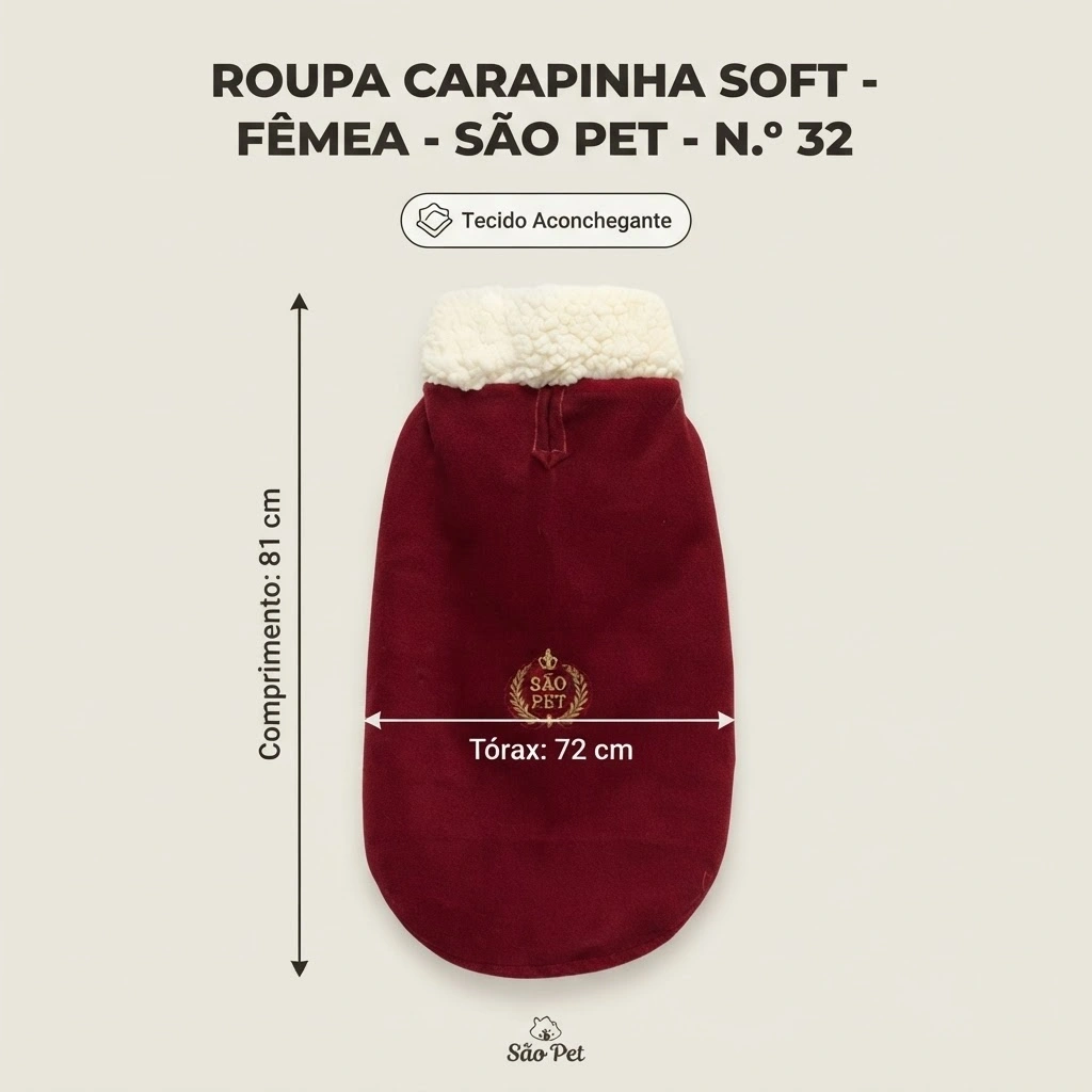 Roupa Carapinha Soft N°32 Fêmea 72x81Cm - imagem 3