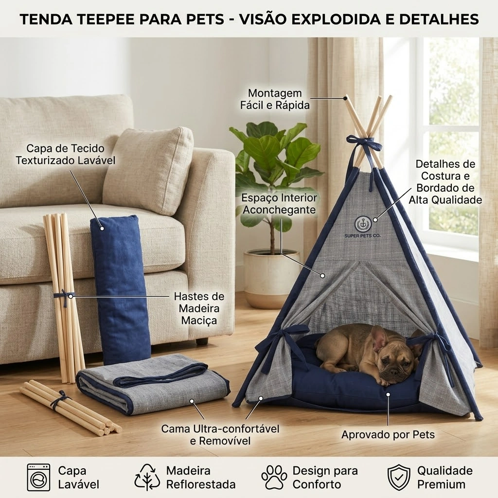 Tenda Dakota Azul P  - imagem 3