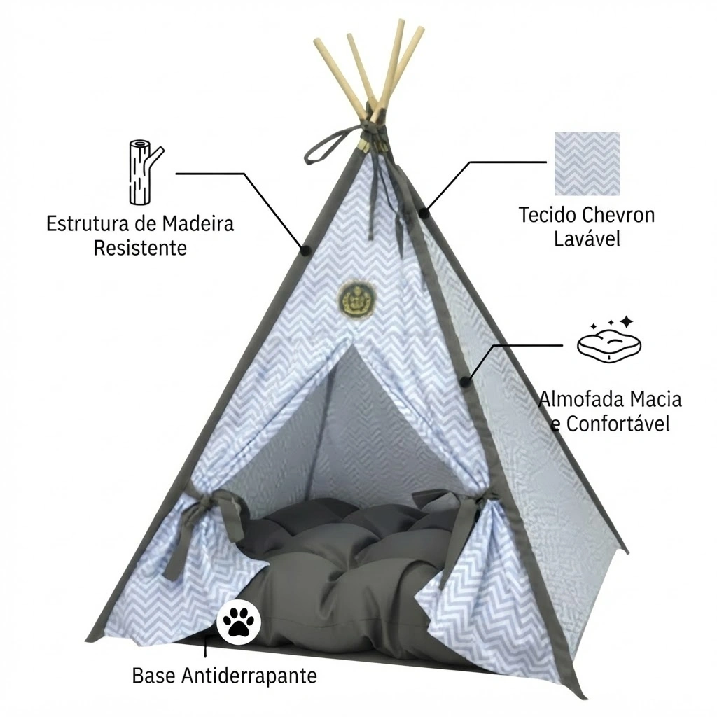 Tenda Dakota Azul Tamanho M - imagem 3