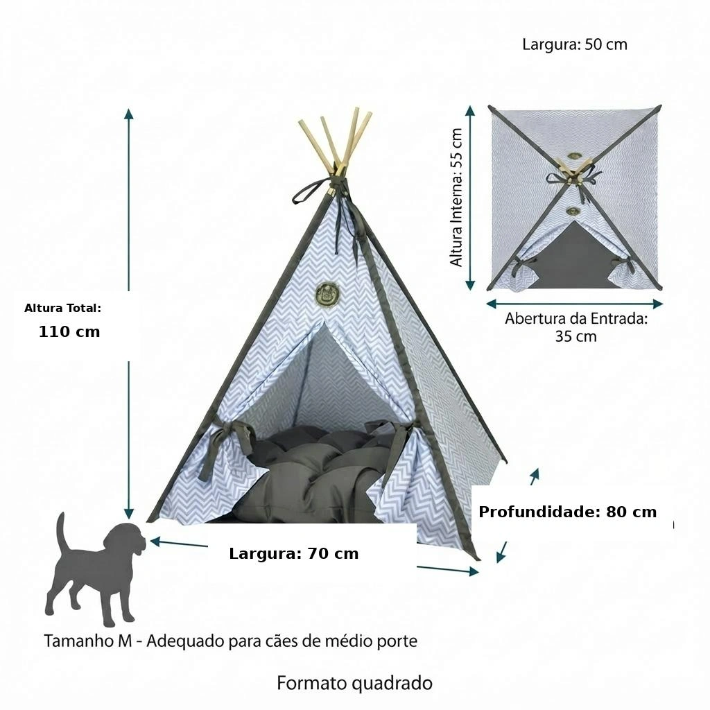 Tenda Dakota Azul Tamanho M - imagem 4
