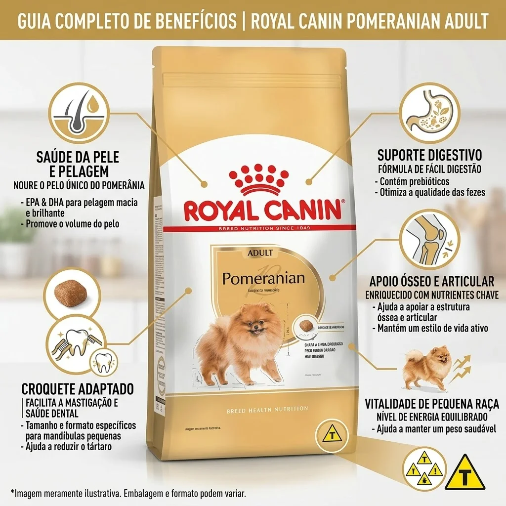 Ração Royal Canin para Lulu da Pomerânia para Cães Adultos - 2.5Kg - imagem 2
