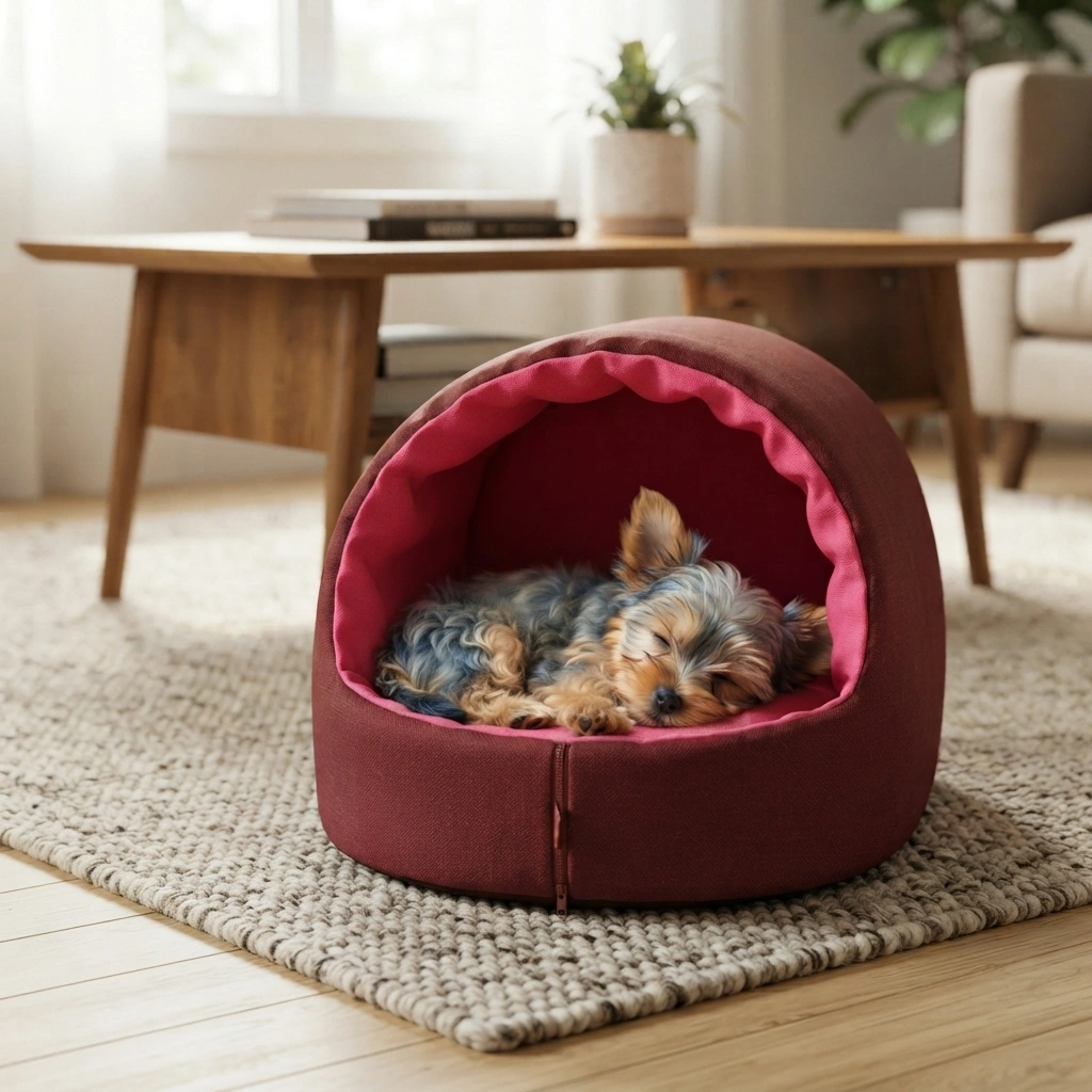Cama São Pet Iglu Emborrachada Rosa Tamanho G  Para Cães - imagem 2