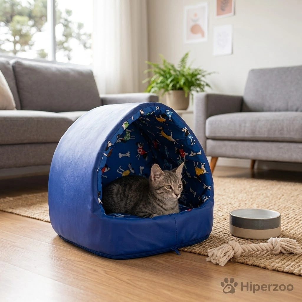 Cama Euopa Emborrachada Gorg M Azul 40x40x35Cm - imagem 2