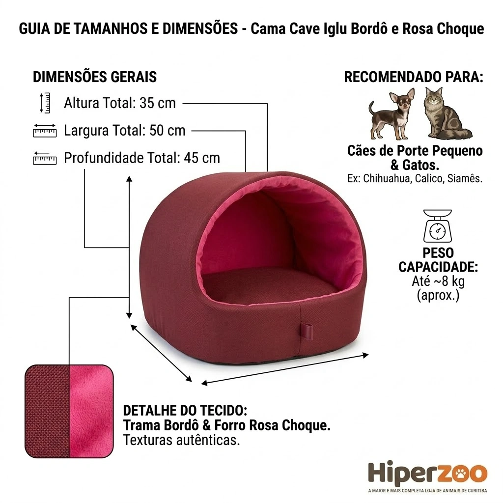 Cama Iglu Emborrachada Tamanho M Rosa  - imagem 4