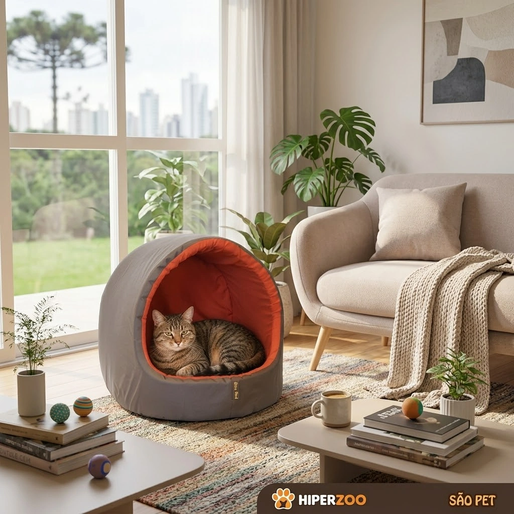 Cama Pet Iglu Emborrachada Tamanho G - imagem 2