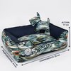 Cama Rubi Dupla Face Azul P 42x55x17Cm - imagem 1