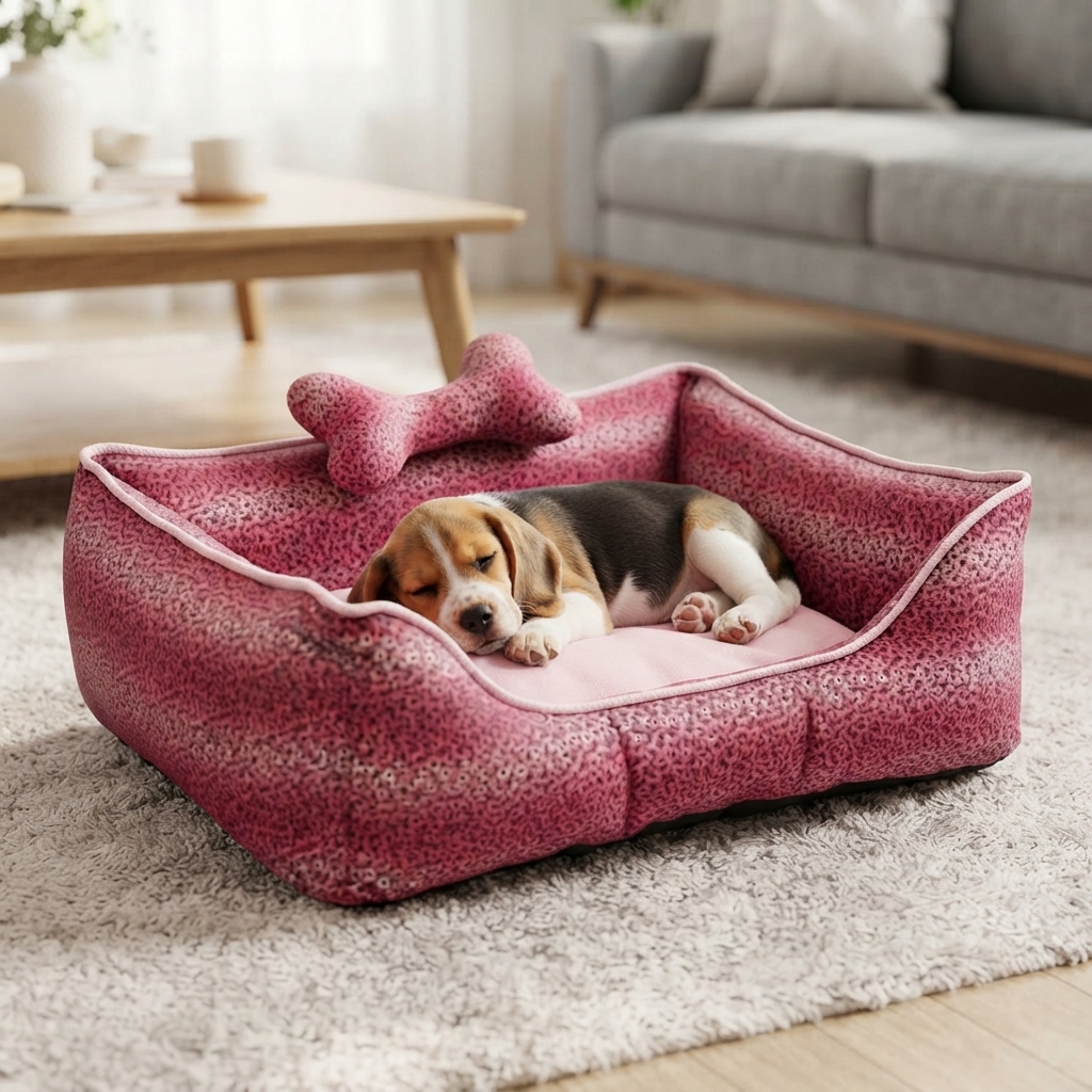Cama São Pet Rubi Dupla Face Rosa Tamanho P - imagem 2