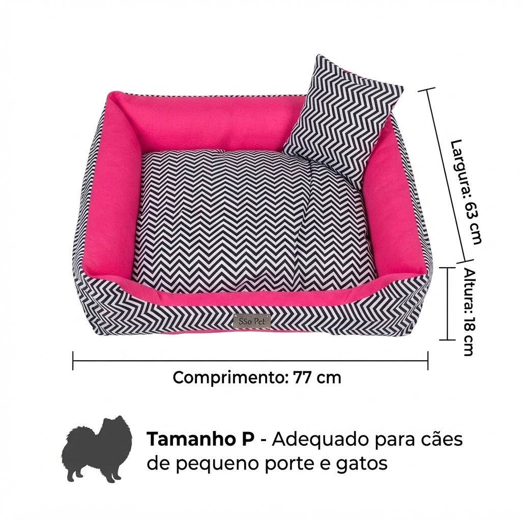 Cama Luxo Collor Rosa P - imagem 4