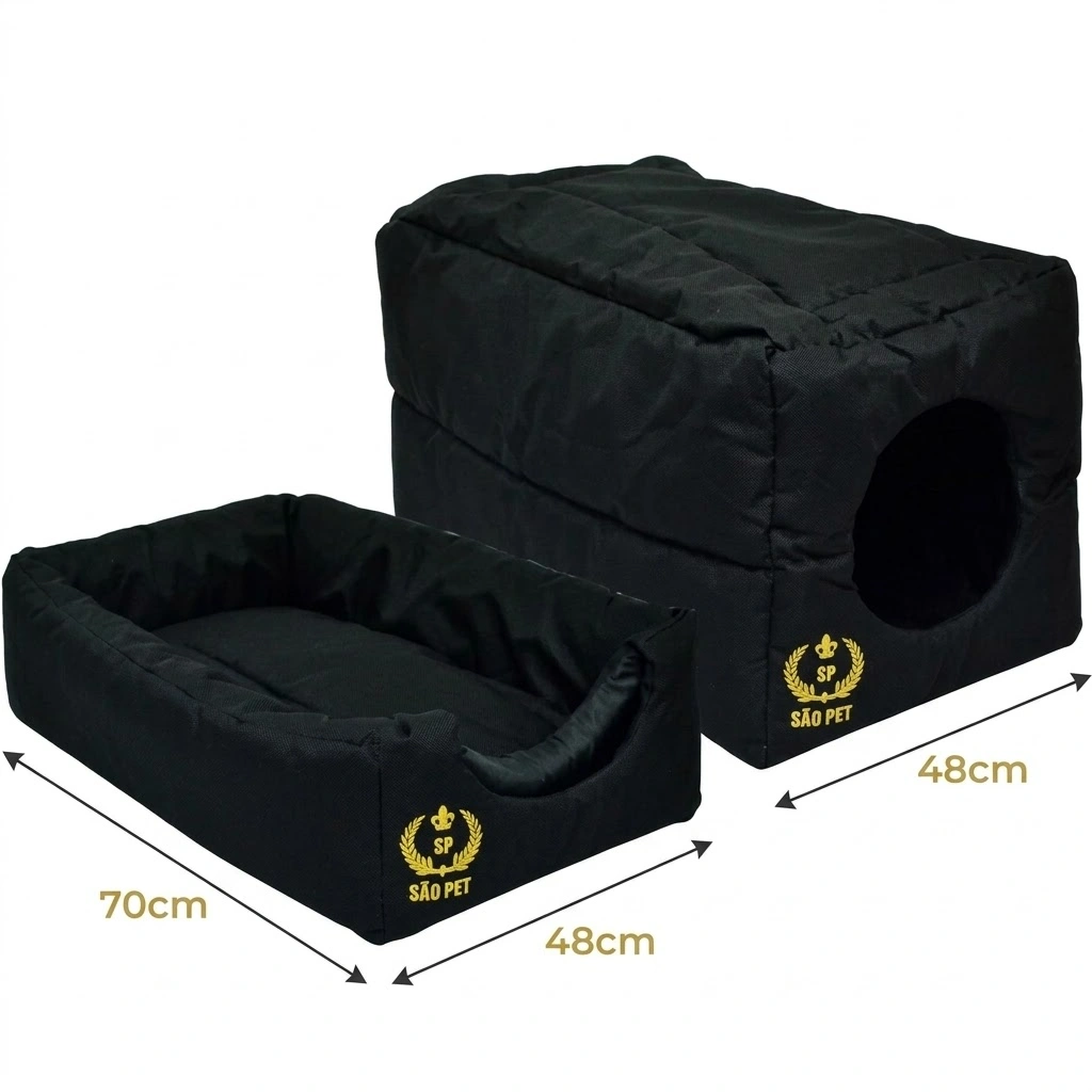Cama Tunel Nylon 600 GG Preto 70x48x48Cm - imagem 2
