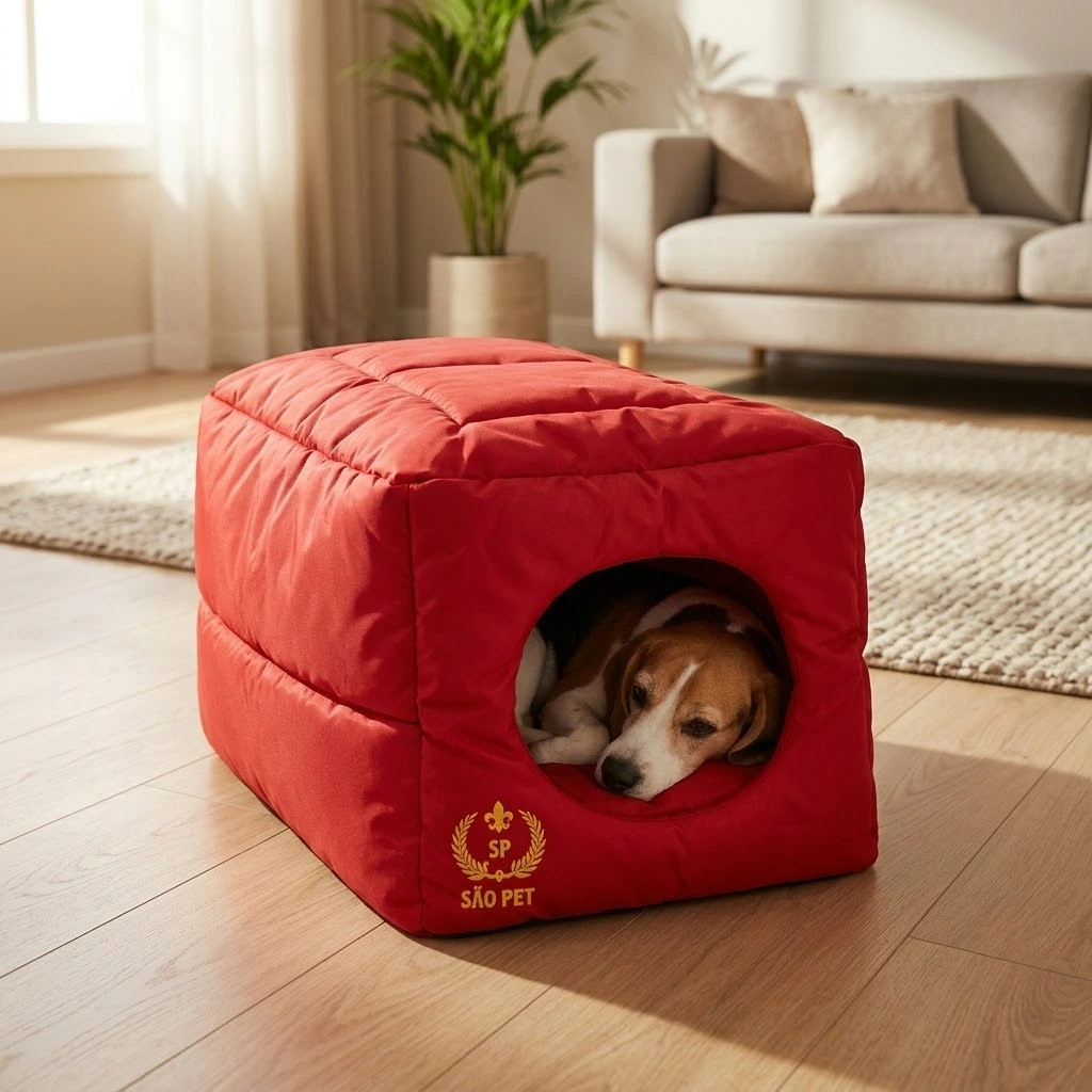 Cama Tunel Nylon 600 GG Vermelho 70x48x48Cm - imagem 2