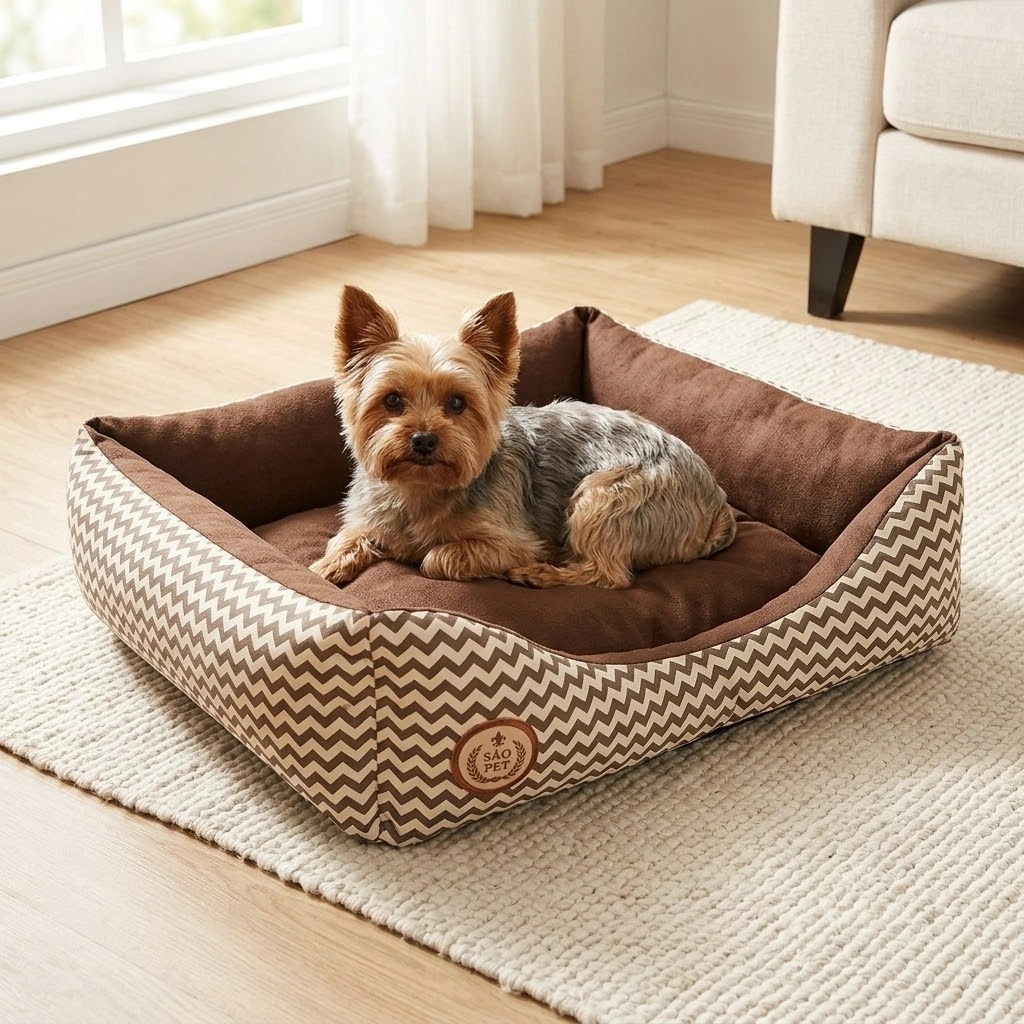 Cama São Pet Safira Cor Marrom Tamanho P - imagem 2