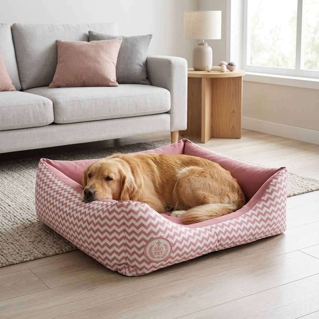Cama São Pet Safira Rosa Tamanho G  - imagem 2