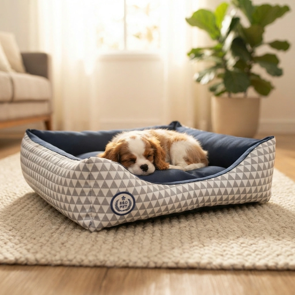 Cama São Pet Safira Azul Dupla Face Tamanho M - imagem 2
