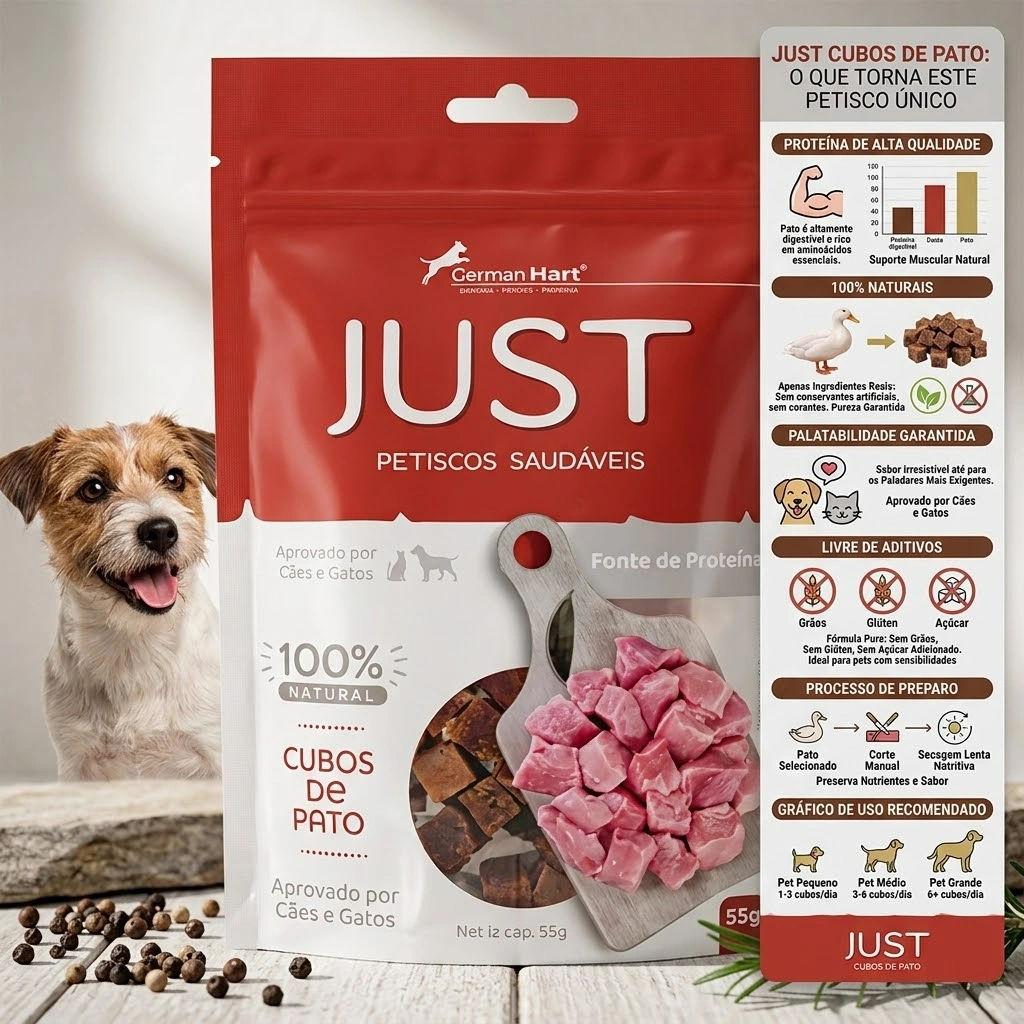 Petisco Just para Gatos Sabor Pato 55g - imagem 2
