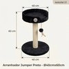 Arranhador São Pet Jumper Preto para Gatos - imagem 1