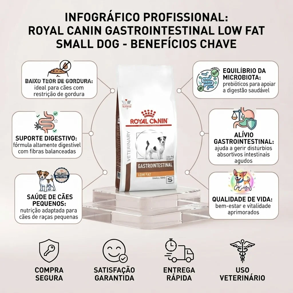 Ração Royal Canin Gastrointestinal Low Fat Small Dog 1,5Kg - imagem 2