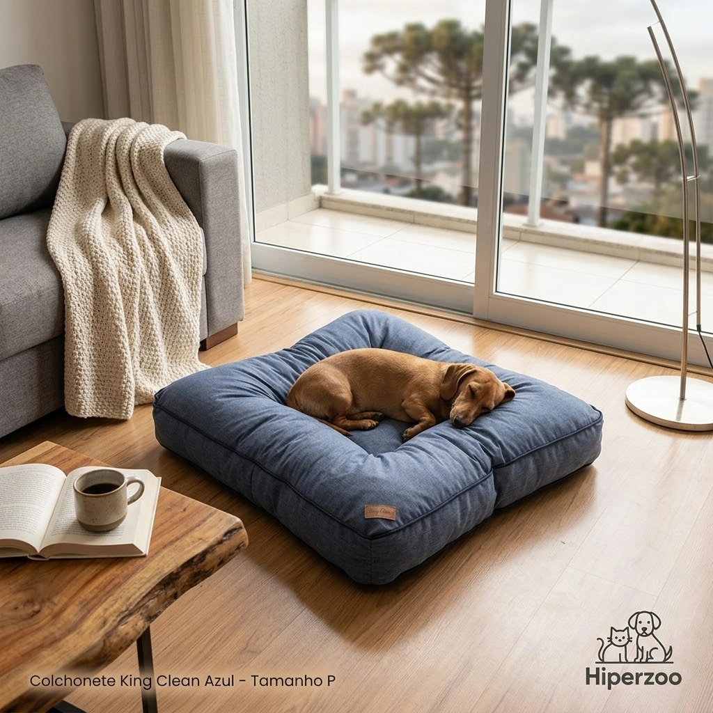 Colchonete King Clean Pet Mania Cor Azul Tamanho Pequeno - imagem 2